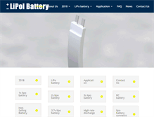 Tablet Screenshot of lipobattery.net
